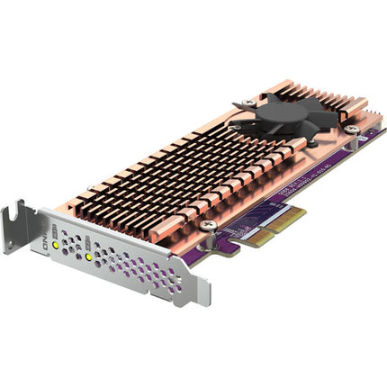 QNAP Dual M.2 22110 2280 PCIe Gen3 x4 Tarjeta de Expansión SSD NVMe 32 Gb/s