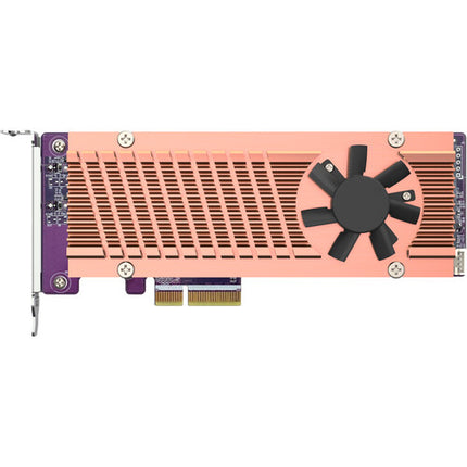 QNAP Dual M.2 22110 2280 PCIe Gen3 x4 Tarjeta de Expansión SSD NVMe 32 Gb/s