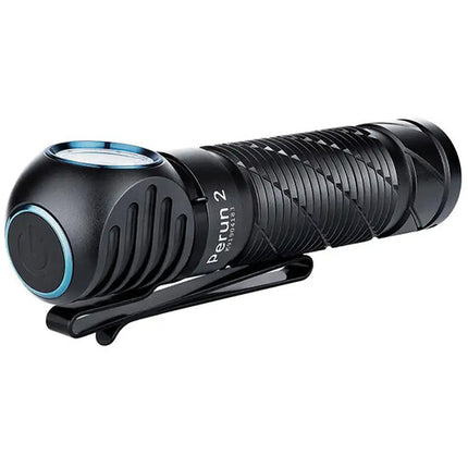 Olight Perun 2 Linterna LED Recargable 2500 Lúmenes 4000mAh con Banda Cabeza Negra