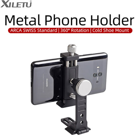 XILETU Soporte para Smartphone 360° Rotación Arca 2.4-3.9" Negro