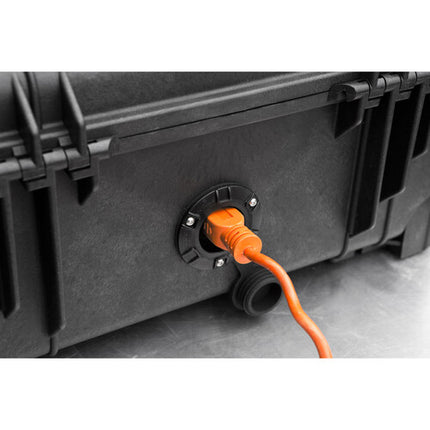 Jason Cases Motorola CP100 Estuche para 12 Radios con Cargador de 12 Puestos y Enchufe Exterior Impermeable