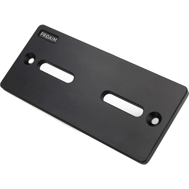 Proaim Camera Mounting Baseplate para Carros de Cámara Capacidad 400 lb y Doble Ranura Deslizante