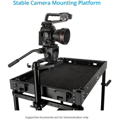 Proaim Camera Mounting Baseplate para Carros de Cámara Capacidad 400 lb y Doble Ranura Deslizante