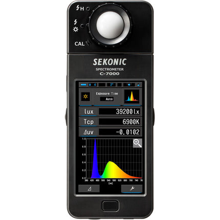 Sekonic C-7000 Medidor de Color Espectrómetro Kit con Estuche Resistente y Certificado de Calibración