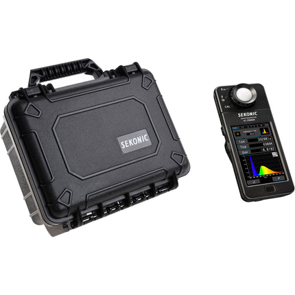 Sekonic C-7000 Medidor de Color Espectrómetro Kit con Estuche Resistente y Certificado de Calibración