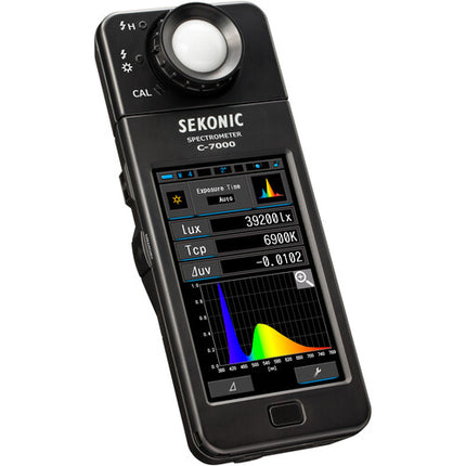 Sekonic C-7000 Medidor de Color Espectrómetro Kit con Estuche Resistente y Certificado de Calibración