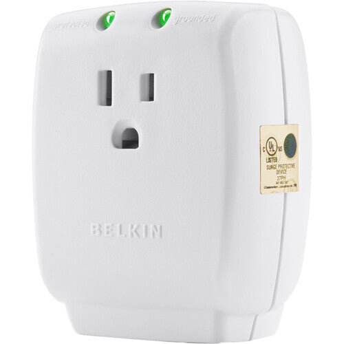 Belkin F9H100-CW Protector de Sobretensión de Pared con 1 Salida Garantía de por Vida