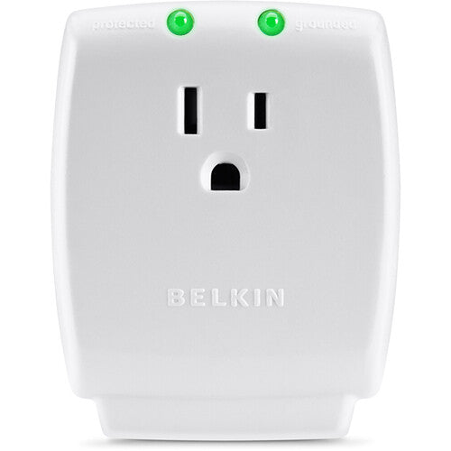 Belkin F9H100-CW Protector de Sobretensión de Pared con 1 Salida Garantía de por Vida