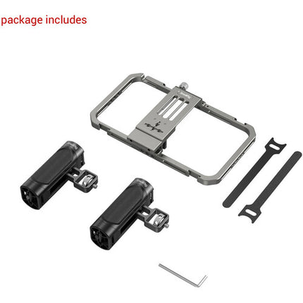 SmallRig All-in-One Kit de Video Básico con Montura Metal para Smartphone 2.2 a 3.5 Pulgadas