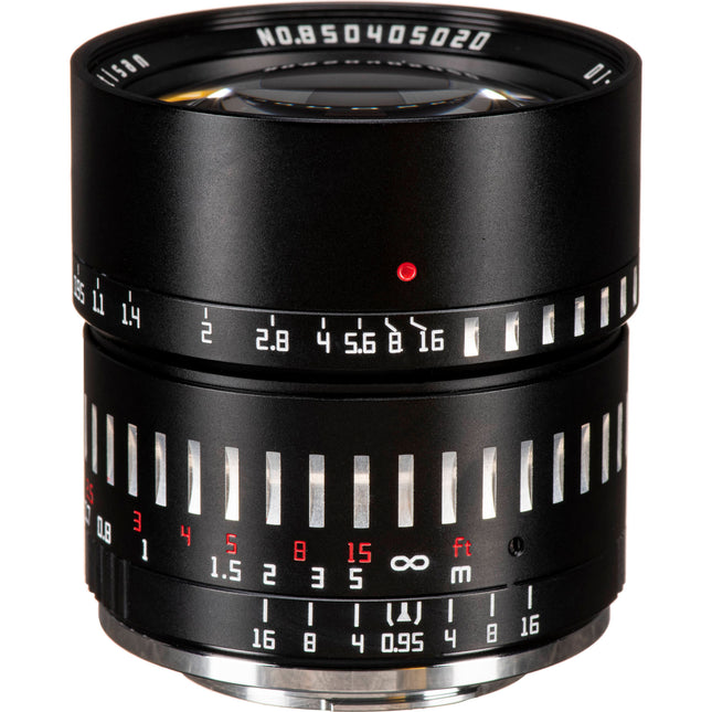 TTArtisan 50mm f/0.95 Objetivo para FUJIFILM X Montura X APS-C 75mm