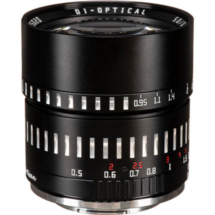 TTArtisan 50mm f/0.95 Objetivo para FUJIFILM X Montura X APS-C 75mm