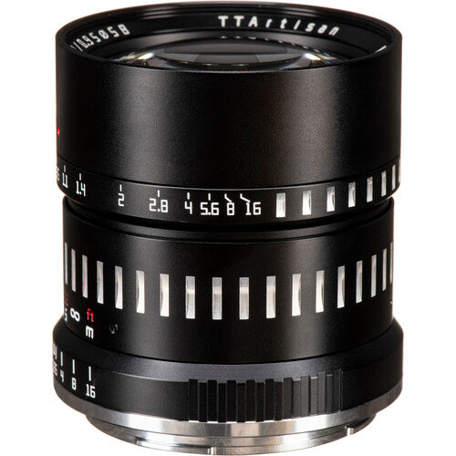 TTArtisan 50mm f0.95 lente manual para Nikon Z apertura f0.95 a f16 y diafragma 10 hojas