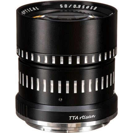 TTArtisan 50mm f0.95 lente manual para Nikon Z apertura f0.95 a f16 y diafragma 10 hojas