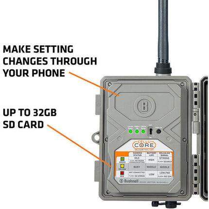 Bushnell CelluCORE 20 Cámara de Sendero Celular 20MP 1080p 80' Flash Nocturno