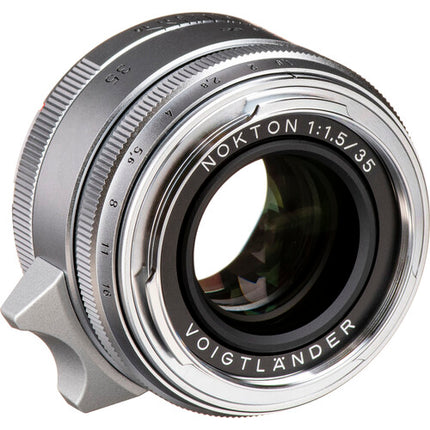 Voigtlander Nokton Vintage 35mm f1.5 Asférico VM Lente Plata Manual