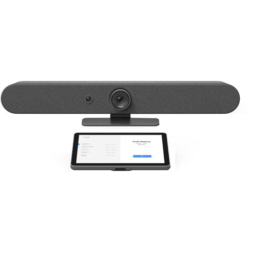 Logitech Rally Bar Mini Video Barra Todo en Uno UHD 4K con Control Touch 10.1 Pulgadas Bundle