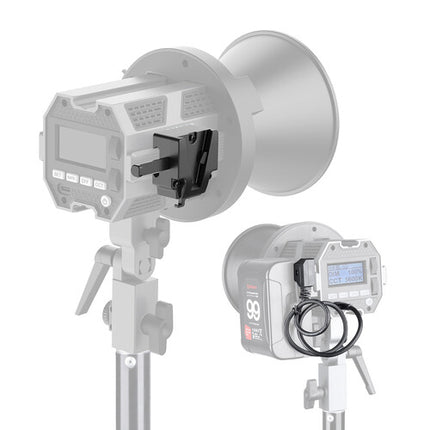 COLBOR Adaptador V-Mount y Plato Adaptador Batería NP-F para LED