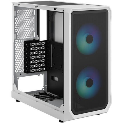 Fractal Design Focus 2 RGB Caja Mid-Tower Blanca Ventana Templado con 2 Ventiladores 140mm