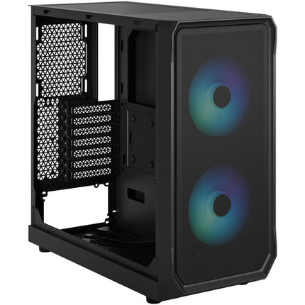 Fractal Design Focus 2 RGB Caja Mid-Tower Negra con Ventana Templada 2 Ventiladores 140mm