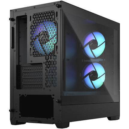 Fractal Design Pop Mini Air Caja para PC Micro-ATX con 3 Ventiladores RGB y Panel Lateral Ventana