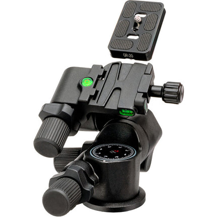 Oben GH3W-15 Cabezal de Engranajes 3 Vías con Rail Macro 7" y Capacidad 15 lb