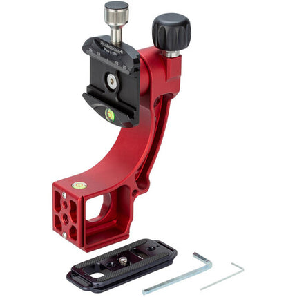ProMediaGear GT2R Tomahawk V2 Cabezal Gimbal para Rótulas 50 lb Rojo