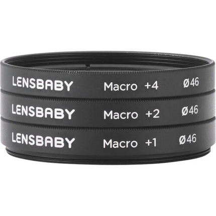 Lensbaby 46mm Kit de Filtros Macro con +1 +2 y +4 y Rosca 46mm