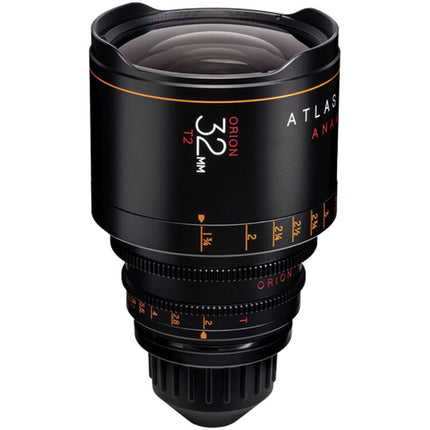 Atlas Lens Co Orion 32mm T2 Lente Prime Anamórfico PL Montura 1.7' Foco Mínimo