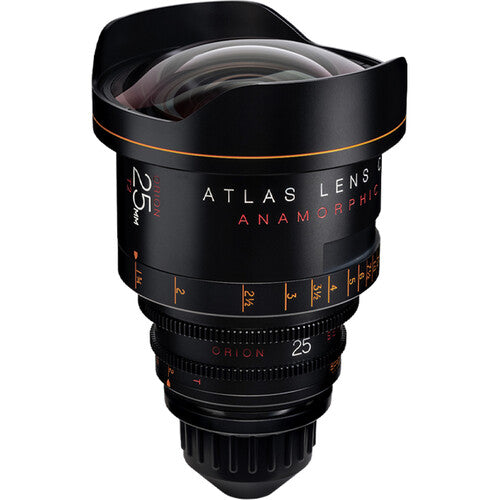 Atlas Lens Co Orion 25mm T2 Anamórfico Prime Montura PL 1 5 pies distancia mínima