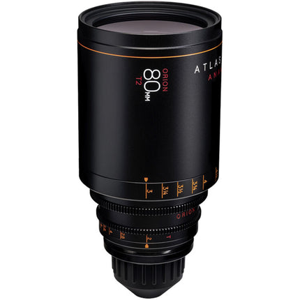 Atlas Lens Co. Orion 80mm T2 Anamórfico PL Montura Foco en pies