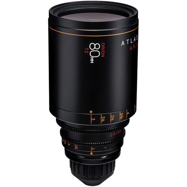 Atlas Lens Co. Orion 80mm T2 Anamórfico PL Montura Foco en pies