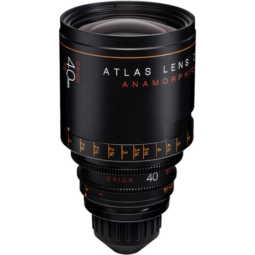 Atlas Lens Co Orion 40mm T2 2x Lente Anamórfica Prime PL Mount 14 Láminas