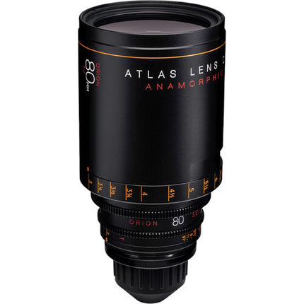 Atlas Lens Co. Orion 80mm T2 Anamórfico PL Montura Foco en pies