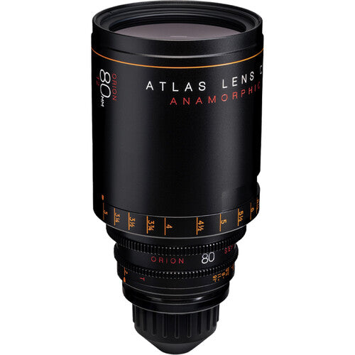 Atlas Lens Co. Orion 80mm T2 Anamórfico PL Montura Foco en pies