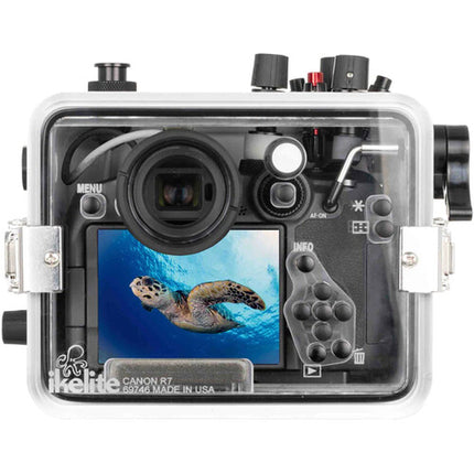 Ikelite 200DLM Carcasa Subacuática para Canon EOS R7 Profundidad 60m Control Manual