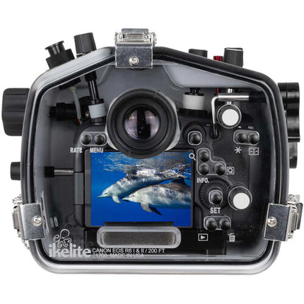 Ikelite 200DL Carcasa Submarina para Canon EOS R6 y R6 II 60m Profundidad Controles Mecánicos