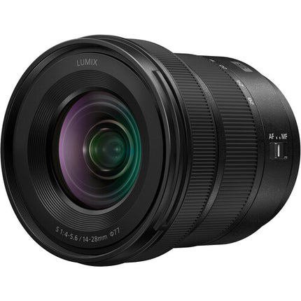 Panasonic LUMIX 14-28mm f4-5.6 MACRO objetivo con filtro UV 77mm resistente al polvo y salpicaduras