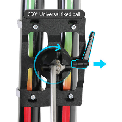 GVM BD100 RGB Tubería LED Kit de Luz 3' Doble Soporte y Bolsa