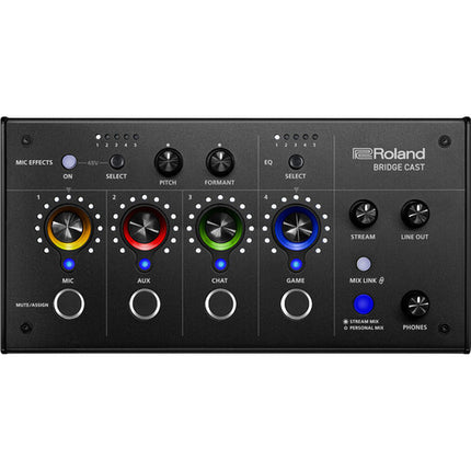Roland BRIDGE CAST Mezclador de Streaming y Juegos Dos Buses 24 Bit 96 kHz