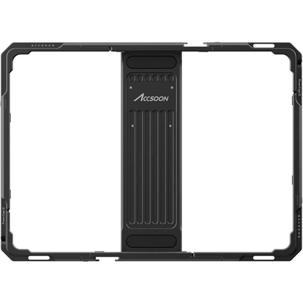 Accsoon PowerCage II jaula protectora ajustable para iPad con soporte para batería Sony NP-F