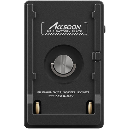 Accsoon ACC04 NP-F Adaptador de Batería con 2 USB-C 1 USB-A para PowerCage