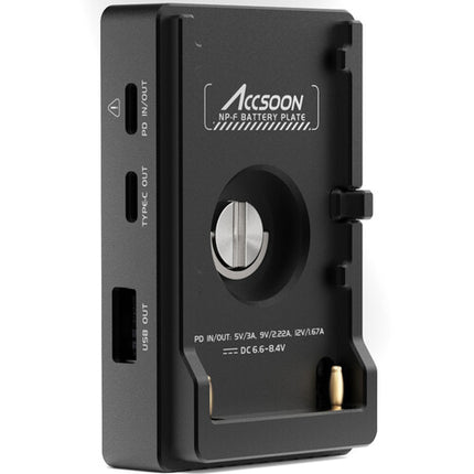 Accsoon ACC04 NP-F Adaptador de Batería con 2 USB-C 1 USB-A para PowerCage