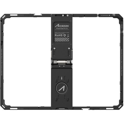 Accsoon PowerCage Pro II jaula protectora ajustable para iPad Pro 12.9" con adaptador de batería Sony NP-F
