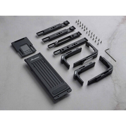 Accsoon PowerCage Pro II jaula protectora ajustable para iPad Pro 12.9" con adaptador de batería Sony NP-F
