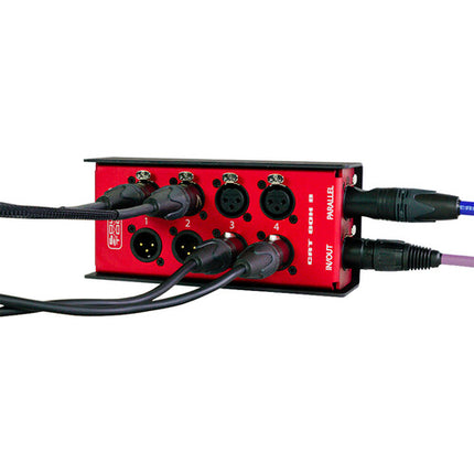 SoundTools CAT Box 8 Caja de Escenario Audio sobre Cat 5 con 4 Canales y Conectores XLR