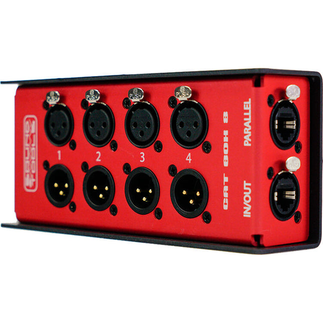 SoundTools CAT Box 8 Caja de Escenario Audio sobre Cat 5 con 4 Canales y Conectores XLR