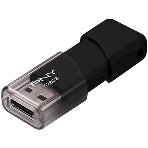 PNY Attaché 3 USB 2.0 Memoria Flash 128GB Diseño sin tapa Paquete 5 unidades