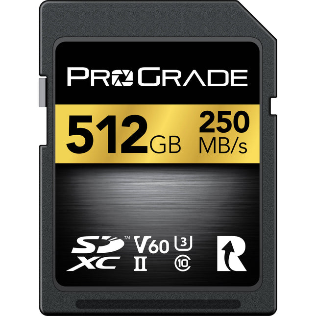 ProGrade Digital 512GB Gold Tarjeta de Memoria SDXC UHS-II 250MB/s 130MB/s
