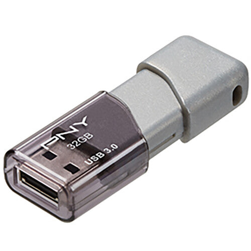 PNY 32GB Turbo Attaché 3 USB 3.0 Unidad Flash Pack 10 Gris 100MBs