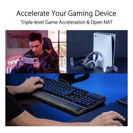 ASUS Republic of Gamers Rapture GT6 AX10000 Sistema Wi-Fi Tri Banda 2-Pack 10182 Mb/s 5800 pies²